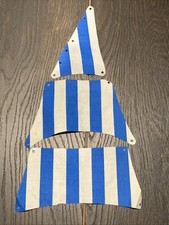 Lego 6274 Caribbean Clipper Sails Set Blue White Stripes Pirates Original