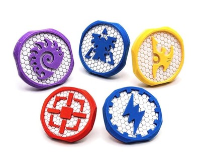 StarCraft TMG Game Tokens   Full set of 3D Printed Gameplay Markers