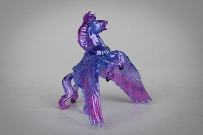 Clearware Purple/Blue/Pink Pegasus Draft Diablo ~ Breyer 1:64 Scale Micro