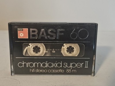 BASF CHROMDIOXID SUPER II 60 VINTAGE 1982 IEC II CASSETTE TAPE Made in Germany