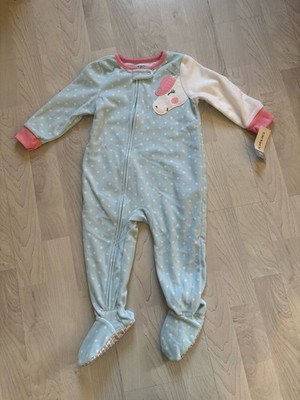 Carters NEU Einteiler Schlafanzug 80 Reißverschluss Antirutsch Füsse Warm Winter