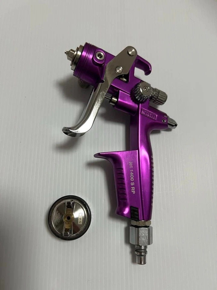 SATA Spray Gun SATAJet 1400 S RP 1.3mm Nozzle Spray Gun Purple Made in Japan new - Image 2 of 3
