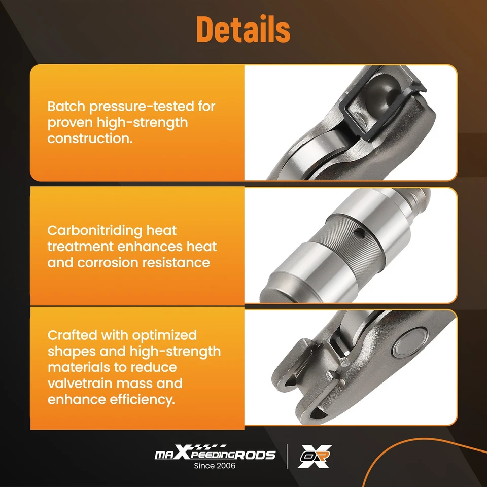 Brazo basculante de rodillo lateral de escape y kit elevador hidráulico para Audi A4 A6 Q5 TT 2.0T Foto 3 de 4
