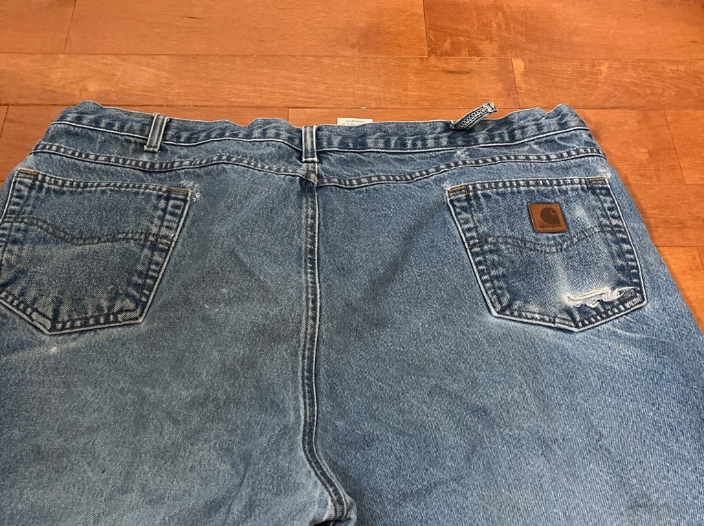 Men's Carhartt Relaxed Fit Blue Jeans 48 x 28 thumbnail 5