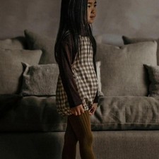 The Simple Folk The Gingham Overall Romper 9-10 years