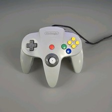 Official Nintendo 64 GRAY Controller AUTHENTIC OEM N64 Remote NUS-005 USED