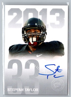 2013 Press Pass #PPS-ST Stepfan Taylor Autographs