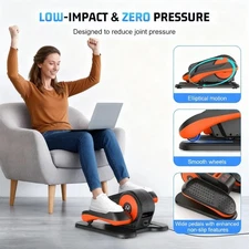Under Desk Ellipticals Electric Leg Exerciser Seated Elliptical Machine Seniors-