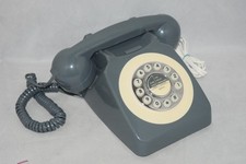 Reka Retro Corded Home Phone Grey Push Button Vintage Style 20721 Working