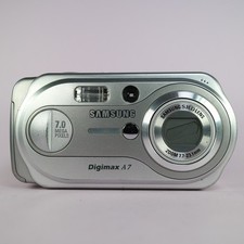 Samsung Digimax A7 7.0MP Compact Digital Camera Silver Tested
