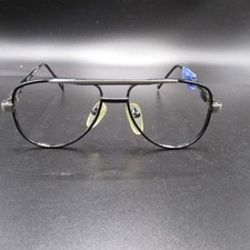 Special Collection Aviator Eyeglass Frames 48-20 Black Metal Pilot Style