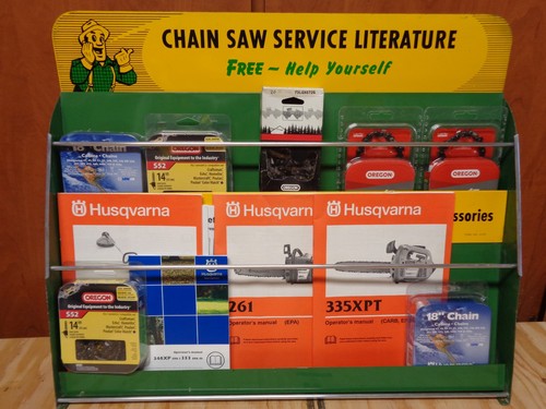 Vintage Oregon Chainsaw Chain Literature Display 1955 NOS Sign | eBay
