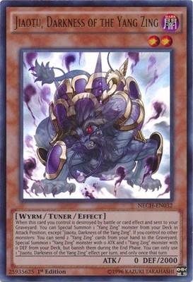 Yugioh! LP Jiaotu, Darkness of the Yang Zing - NECH-EN032 - Ultra Rare - 1st Edi