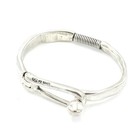 UNO de 50 Silver Plated Sculptural Bangle Bracelet Jewelry Lot of 6 #M1539-4 — photo 6