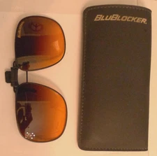 BluBlocker Clip On Sunglasses with Slip Case - CRACKED LENSES