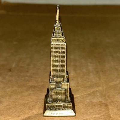 Empire State Building NYC Souvenir Miniature 4.25” Bronze Figure
