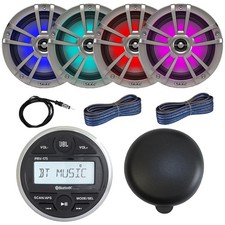 JBL PRV-175 Gauge Receiver With Cover, 4x 6.5" 225W RGB Speakers, Antenna, Wire