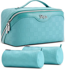 Travel Makeup Bag Organizer Cosmetic Bag: 3 Pcs Set Make up Bags for Women with