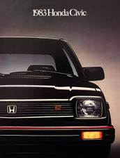 1983 HONDA CIVIC 1300/1500&mdash;HATCHBACK/SEDAN/WAGON&mdash;DX/FE/S&mdash;SALES BROCHURE&mdash;VGC