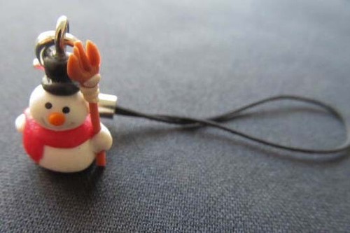Bonhomme Avec Balai Pendentif pour Téléphone Portable Miniblings Noël Hiver Déco - Photo 8 sur 8