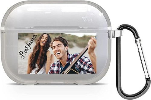Personalized Photo bild Gel Clear Rubber Case Cover For AirPods Pro 2 3 2 1 - Picture 7 of 8