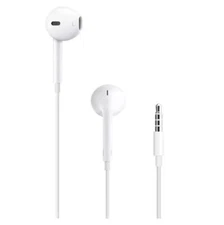 Headphones Wired In-Ear Only Headphones - White Earphones Earbuds 3.5mm Jack