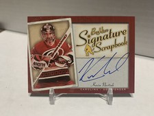 Kevin Nastiuk 2005-06 (HURRICANES) Beehive Signature Scrapbook #SSKN Autograph