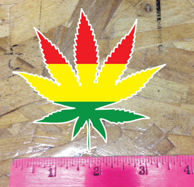 Rasta Weed Pot Leaf Cannabis Marijuana 420 Die Cut Sticker decal | eBay