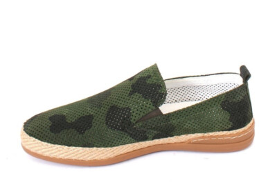 ROBERTO SERPENTINI 1824x Camo Suede Slip-On Moccasins Loafer  display picture 1