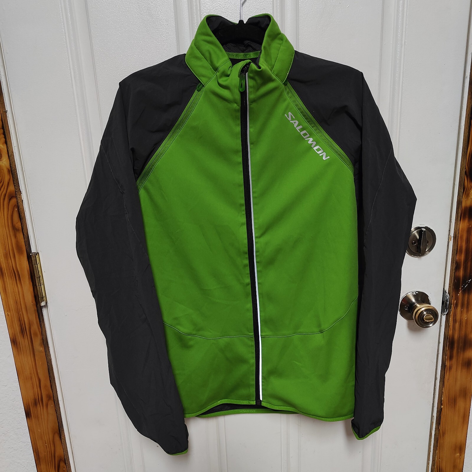 Salomon Giubbotto Giacca Donna Convertibile Outdoor Escursionismo Grigio Verde Medium