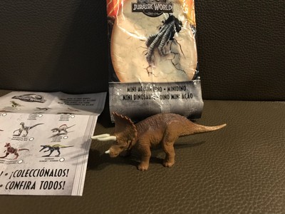mattel jurassic world mini action dino
