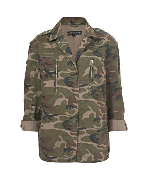 Petite clearance camouflage jacket