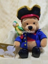 Disney Store Winnie the Pooh Pirate Parrot Holiday Bean Bag plush