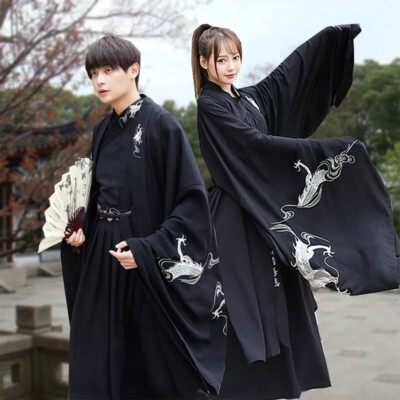 Plus Size Hanfu Adult Fairy Ancient Costume Tang Dynasty Women Men Couples Match