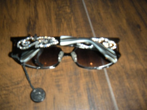 Jimmy Crystal Sunglasses Black Sunglasses Black Jimmy Crystal Sunglasses $98 - Picture 8 of 8