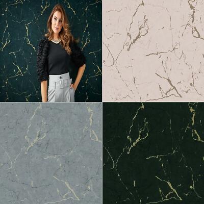 AS Creation Alena Marmor Granit Stein Tapete Vlies Vinyl Metallic Rolle