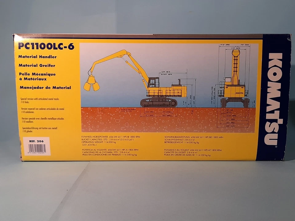 JOAL 206 Komatsu PC1100LC-6 1:50 diecast metal model new - Immagine 3 di 4
