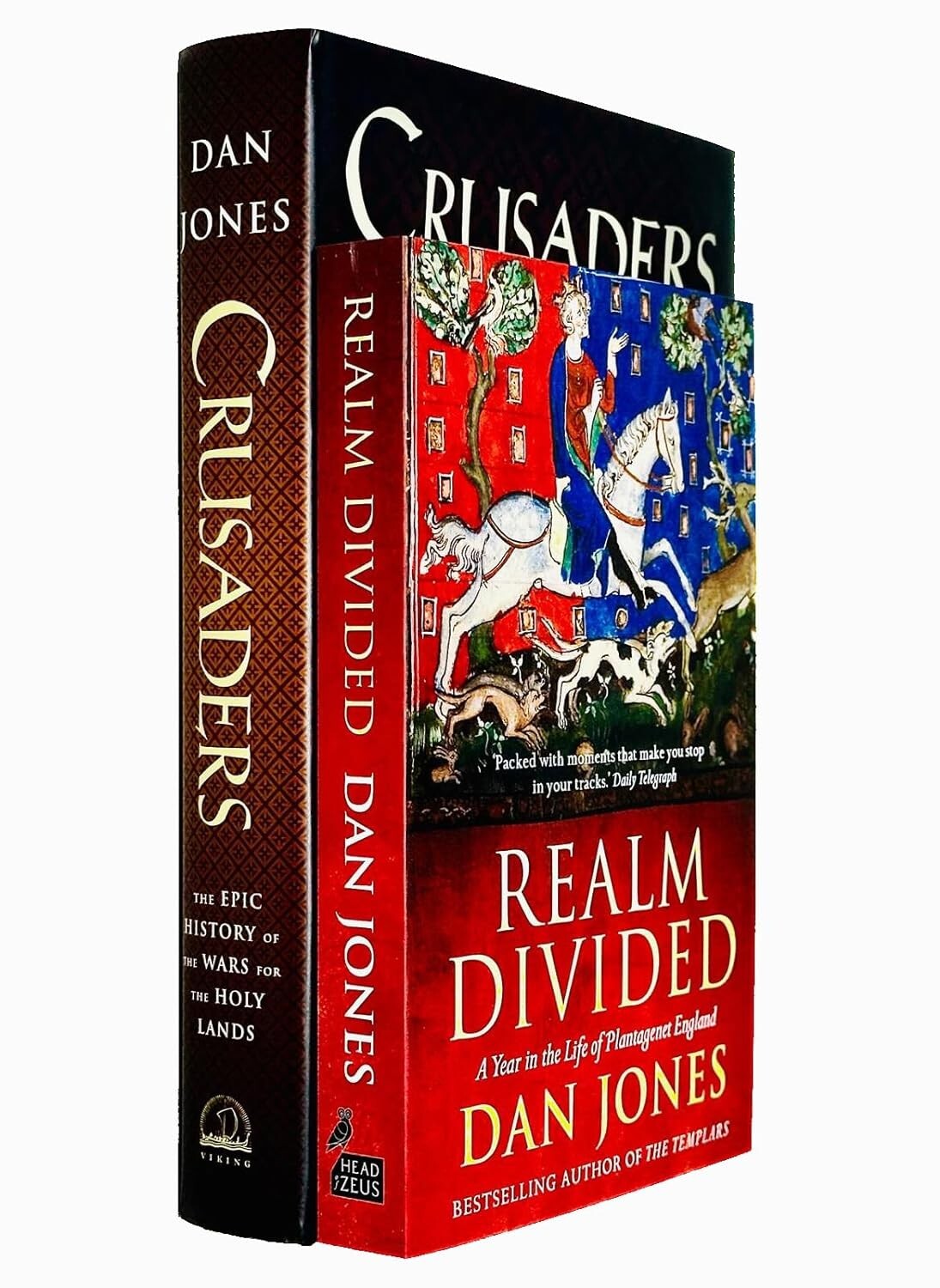 Dan Jones Collection 2 Books Set Realm Divided, Crusaders Epic History (HB)