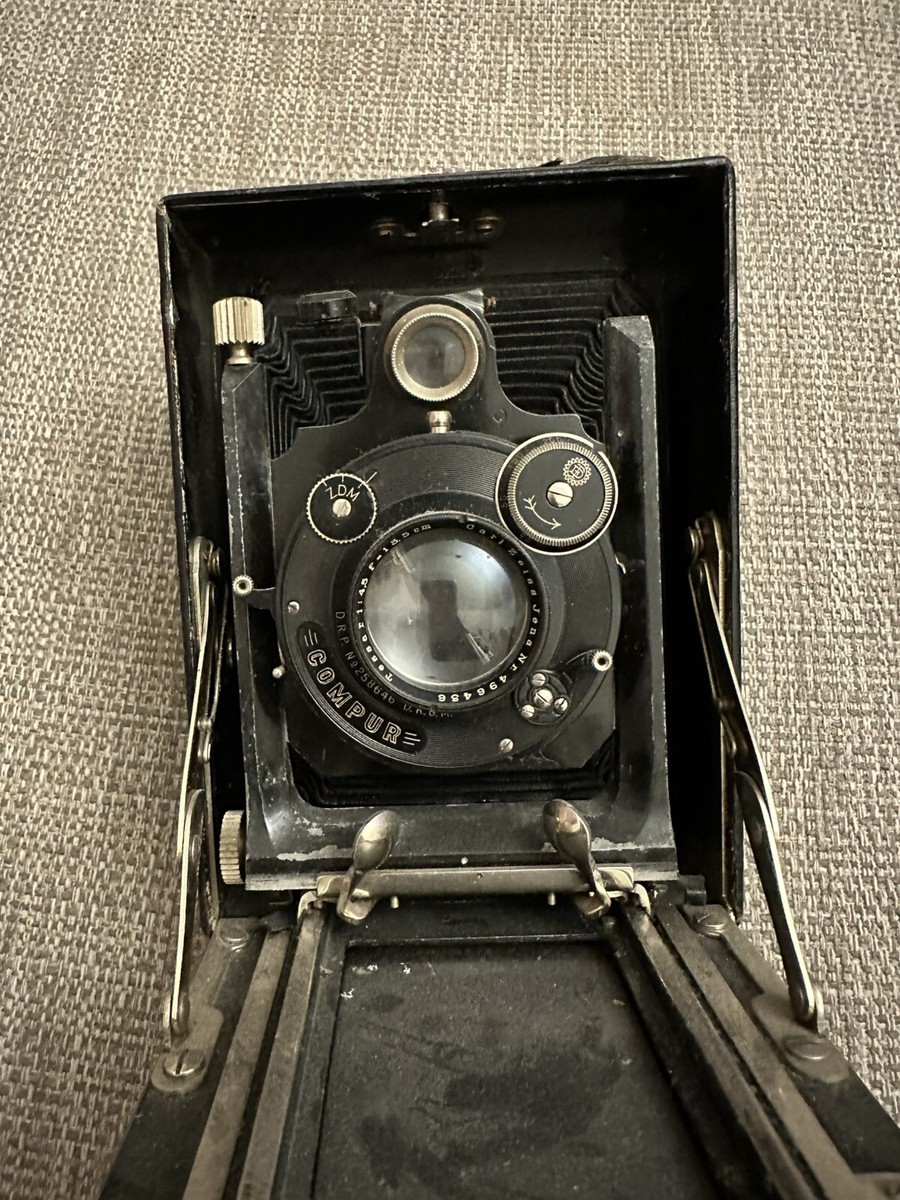 Rare Ica Dresden Compur Vintage 1920s Folding Film Camera Certo
