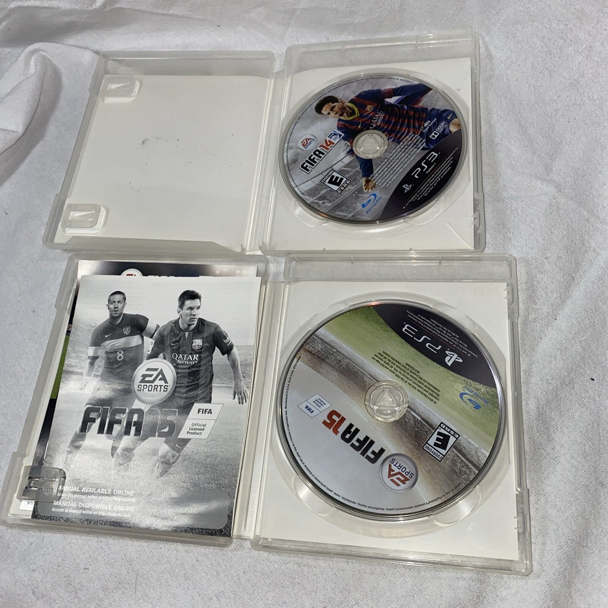 PS3 Lot Of Four Sport Games FIFA 14, 15, 16 & Madden NFL 25 All