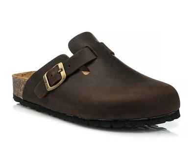 Sandali ciabatte Valleverde VG850IG pelle ingrassata marrone