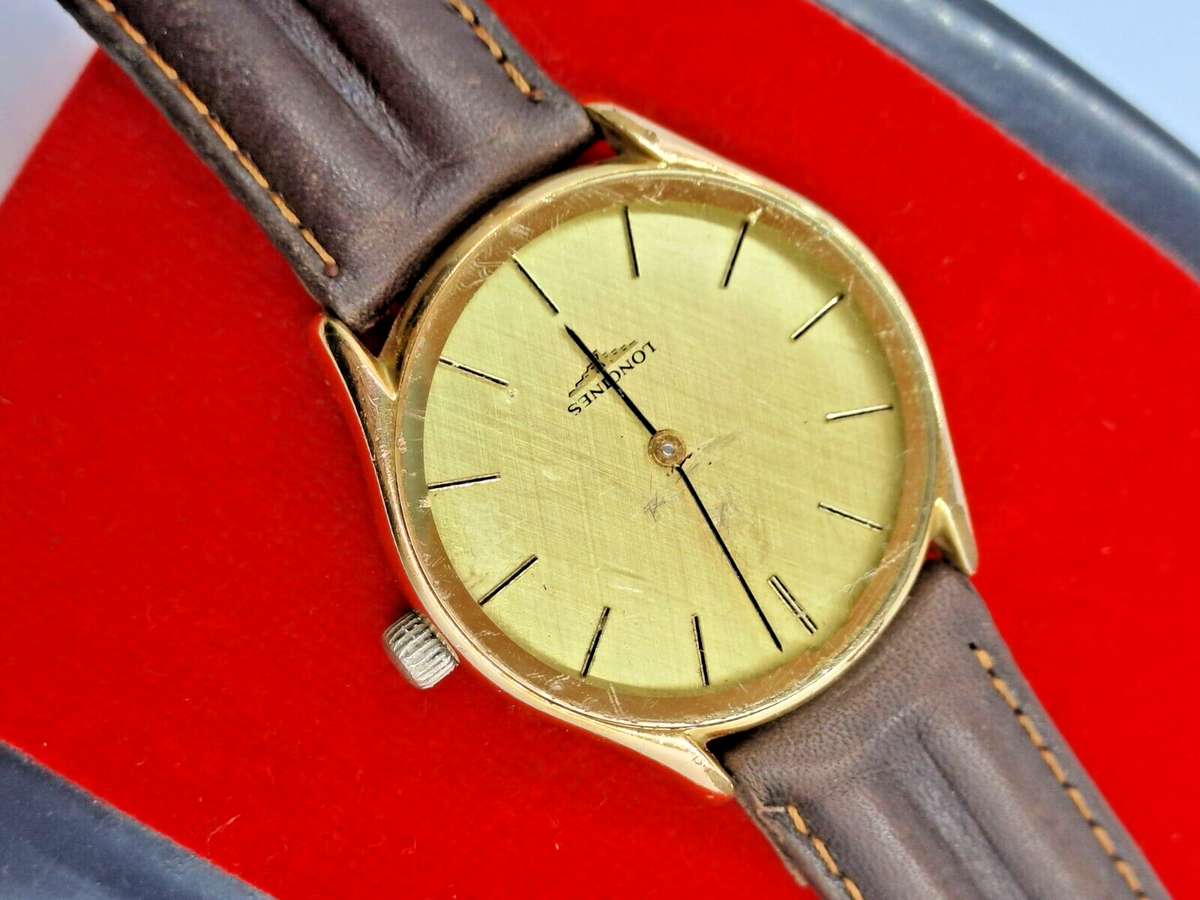 VINTAGE LONGINES L.847.4 MANUAL GOLD PLATED SWISS MADE MEN'S WATCH