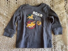 New Disney The Lion King Infant Boy "Roar To The World" Thermal Graphic Tee 12M