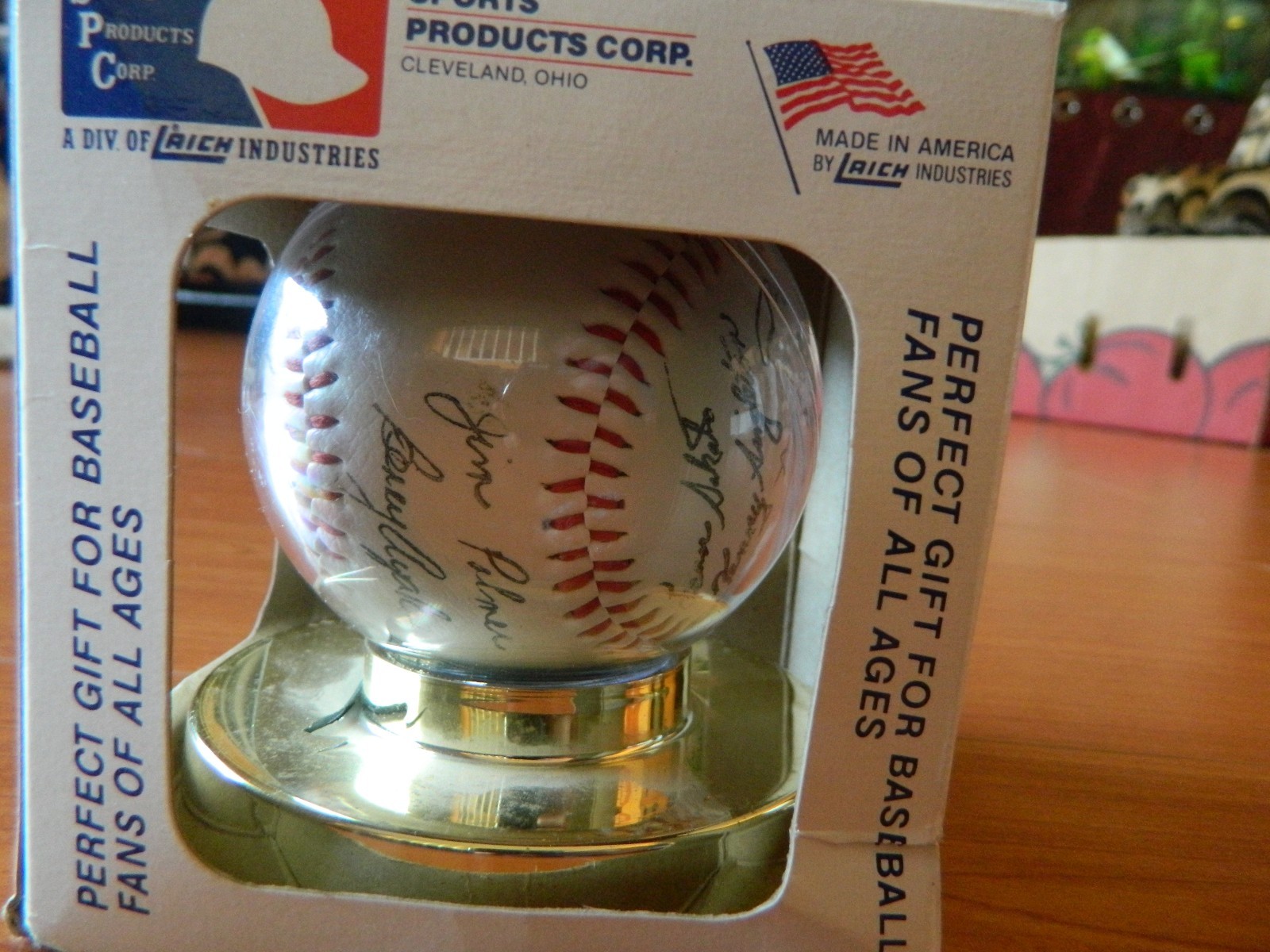 1983 BALTIMORE ORIOLES signed baseball w/box Sports Products Corp.LAICH