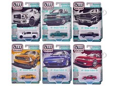 AUTO WORLD PREMIUM 2025 RELEASE 1, 6 PC SET A 1/64 DIECAST BY AUTO WORLD 64502 A