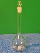 KIMAX Glass 50mL ±0.05 Class A Volumetric Flask w/ #9 Stopper 28014-50