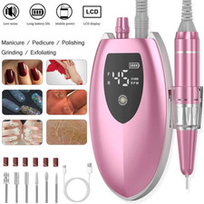 2026 Upgarded 45000RPM Electric Nail Drill Machine Portable Manicure Pedicure BK
