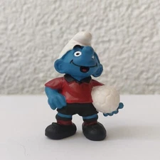 Schleich 20454 Football / Soccer Player Smurf (1998 Series) Smurfs Puffi Pitufos