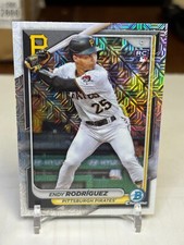 2024 Bowman Chrome Mega #68 Endy Rodriguez RC (Mojo Refractor) Pittsburgh Pirate