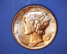 1944-D Mercury Head Silver Dime ~ CH/BU ~ **402-4